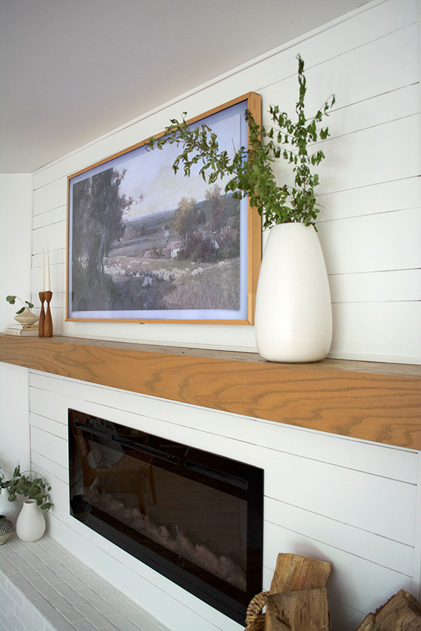 Styling a Mantel with a tv
