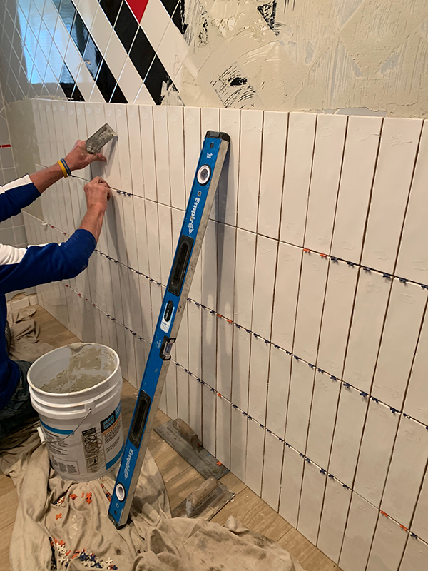 How To Tile Over Existing Brepurposed - Can You Apply Tile To Painted Drywall