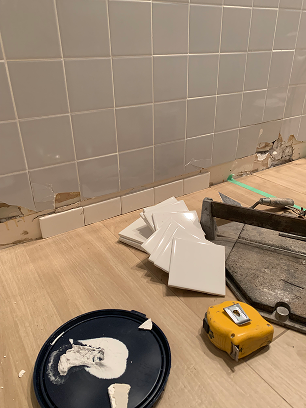 How To Tile Over Existing, Can You Put Flooring Over Tile In Bathroom