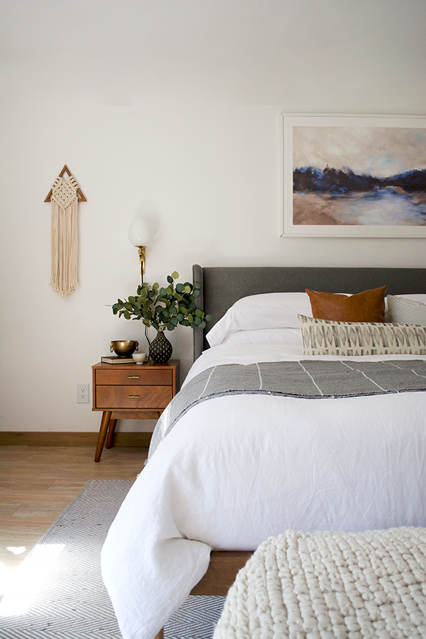 Modern Casual Bedroom with Wall Sconces