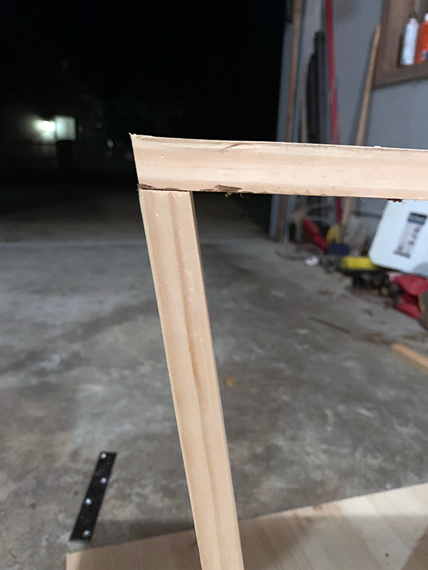 Wooden Trapezoid Legs on a Kids Play Table