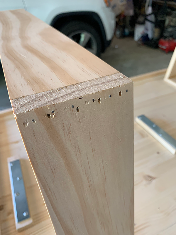 Wooden Trapezoid Legs on a Kids Table