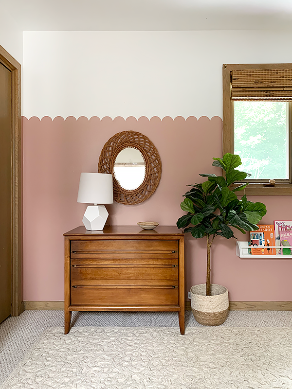 Pink Scalloped Wall