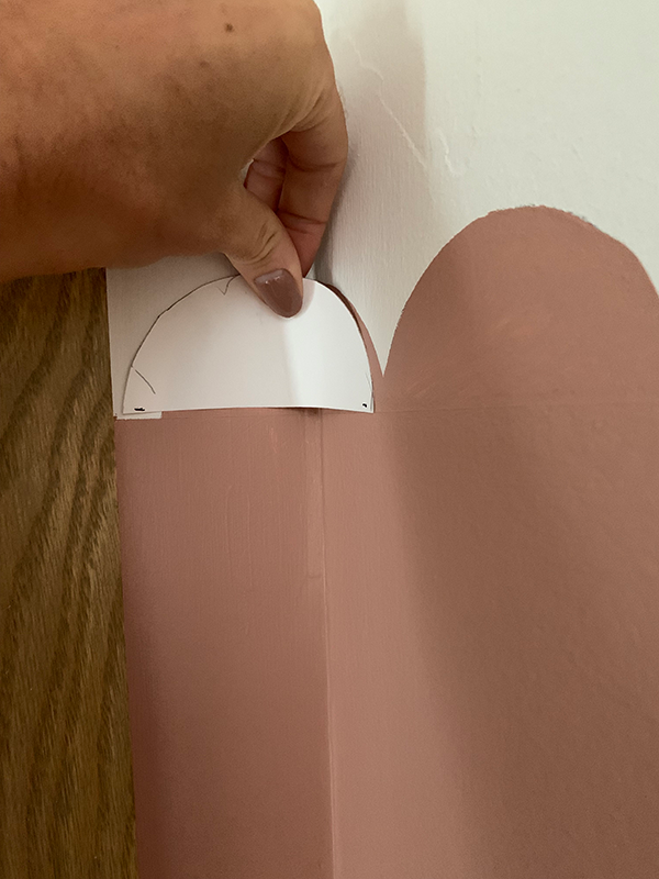 Painted Scallop Wall Tutorial