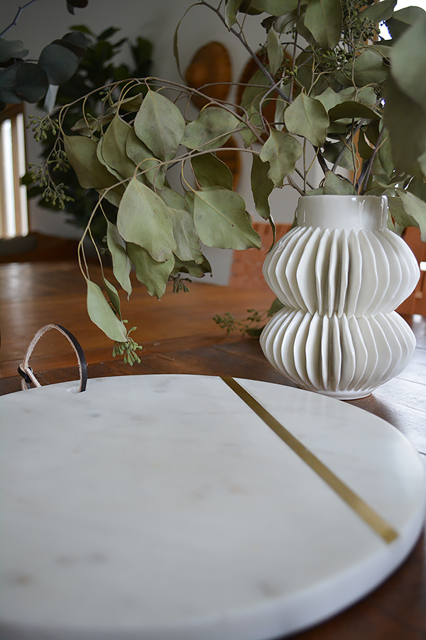 Marble Round Serving Platter