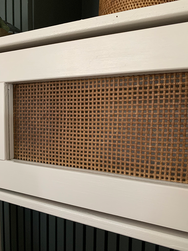 Cane Microwave Door on the IKEA Play Kitchen
