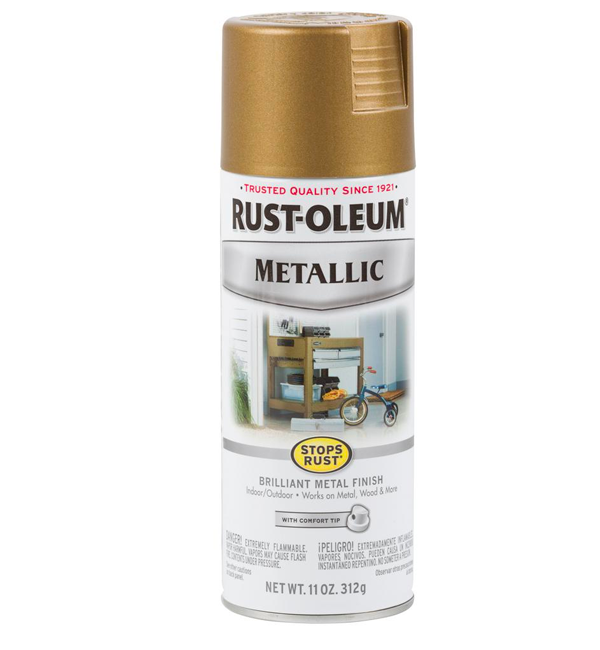 rustoleum metallic champagne bronze spray paint