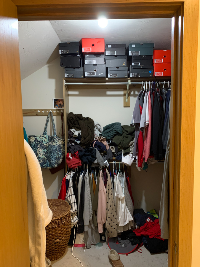 Closet Makeover Before