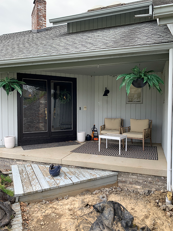 DIY Front Patio Makeover