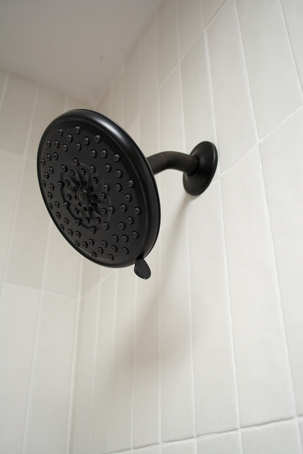 Matte Black Fixtures in a Bathroom