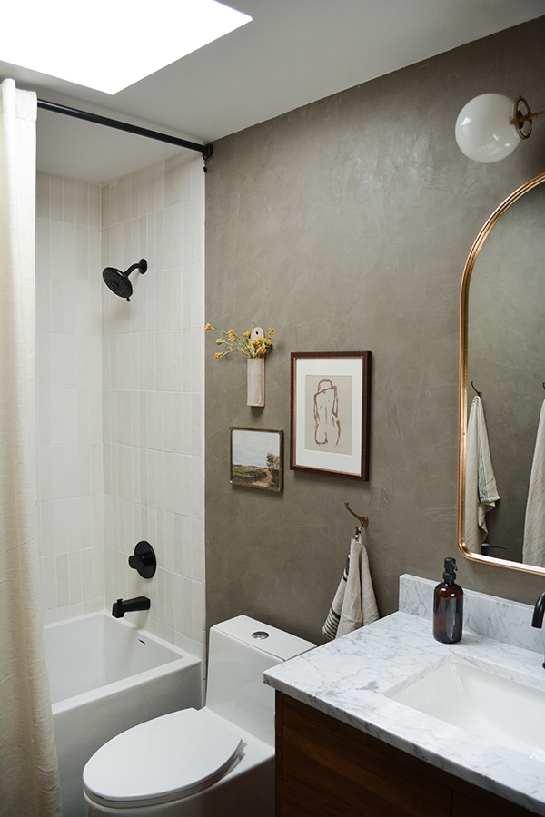 Skylight in Small Bathroom