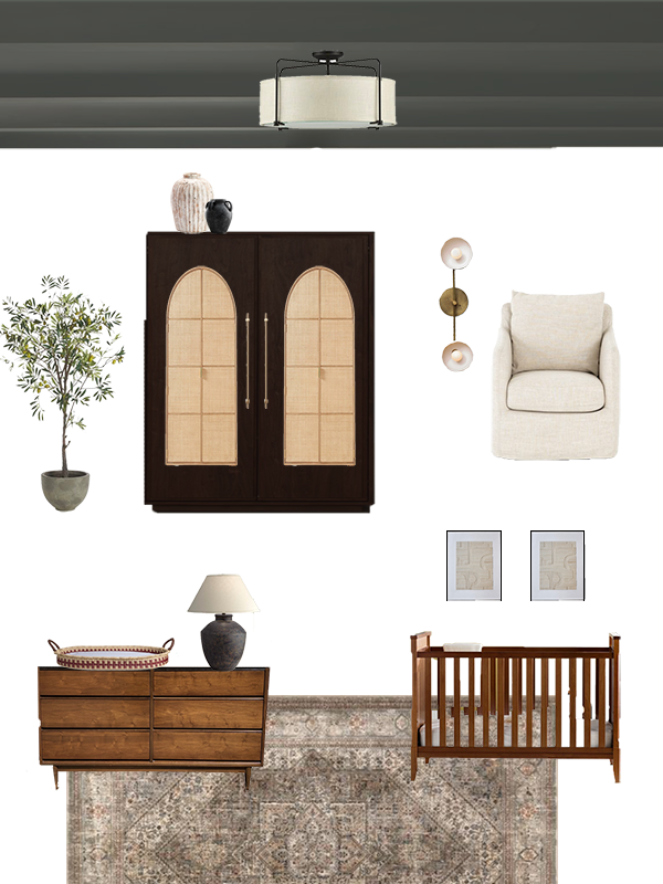 Neutral Mood Board for Nursery