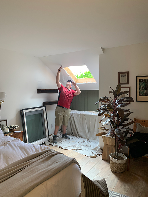 Skylight Install Above Desk