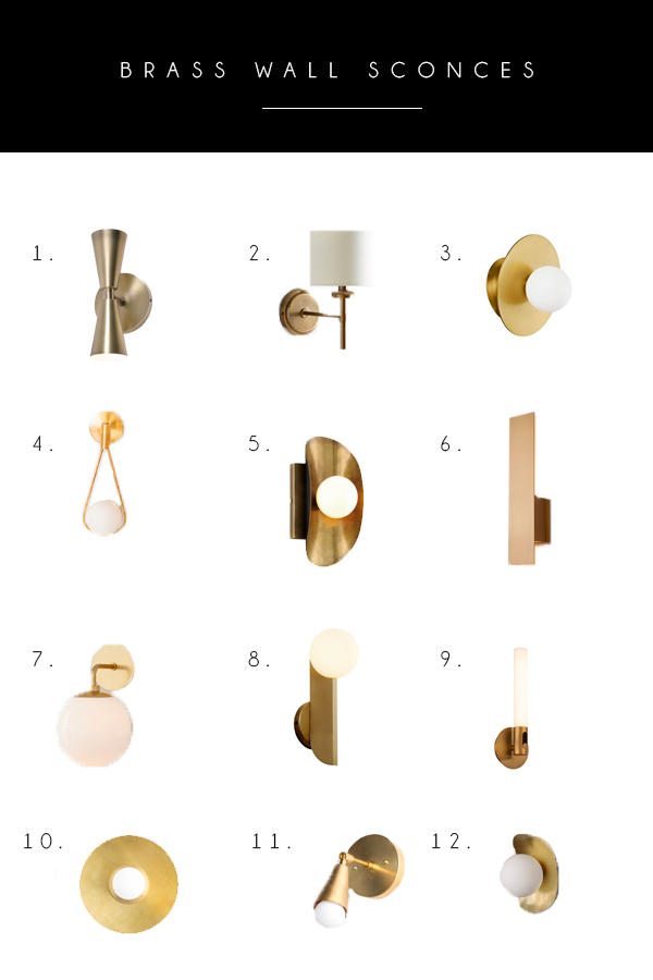 Round up of Brass Wall Sconces