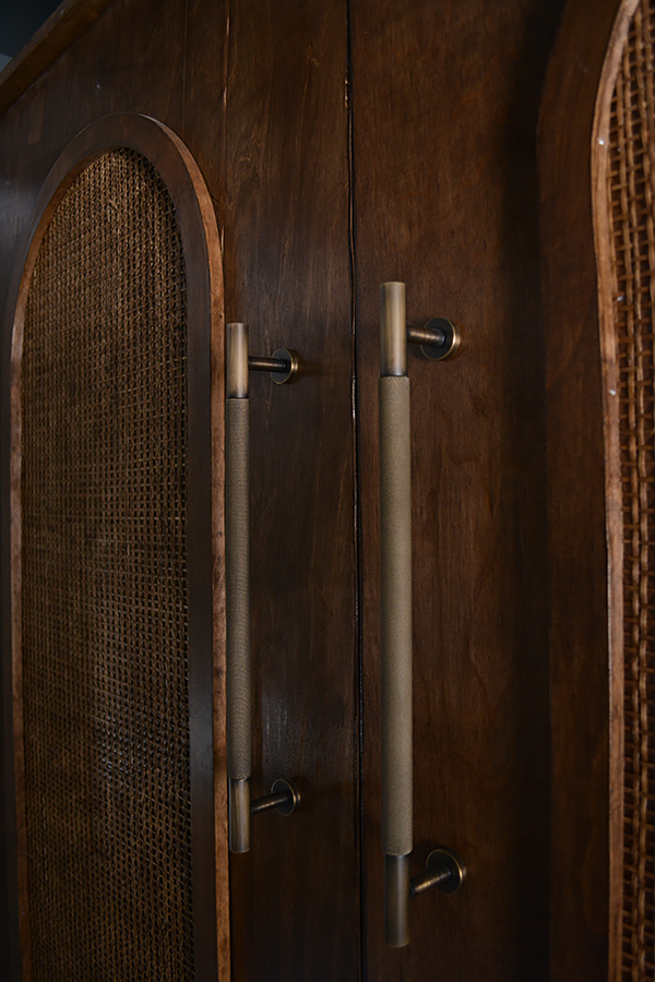 Brass Handles on Murphy Bed