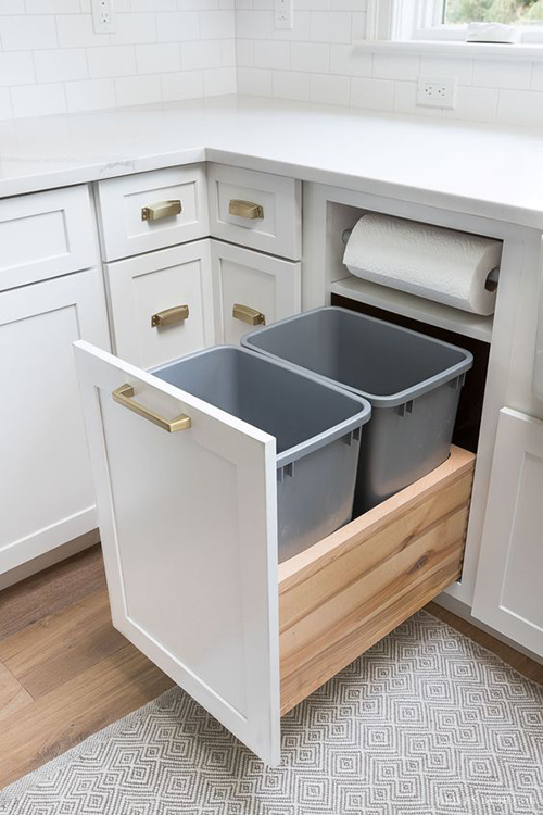 Hidden Small Appliance Storage in the Kitchen - BREPURPOSED