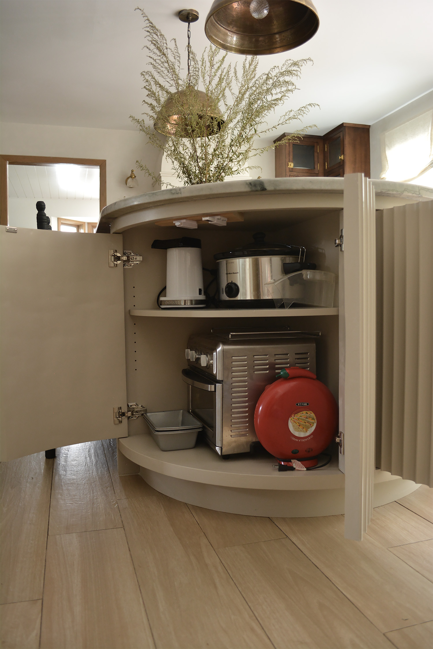 Hidden Small Appliance Storage in the Kitchen - BREPURPOSED