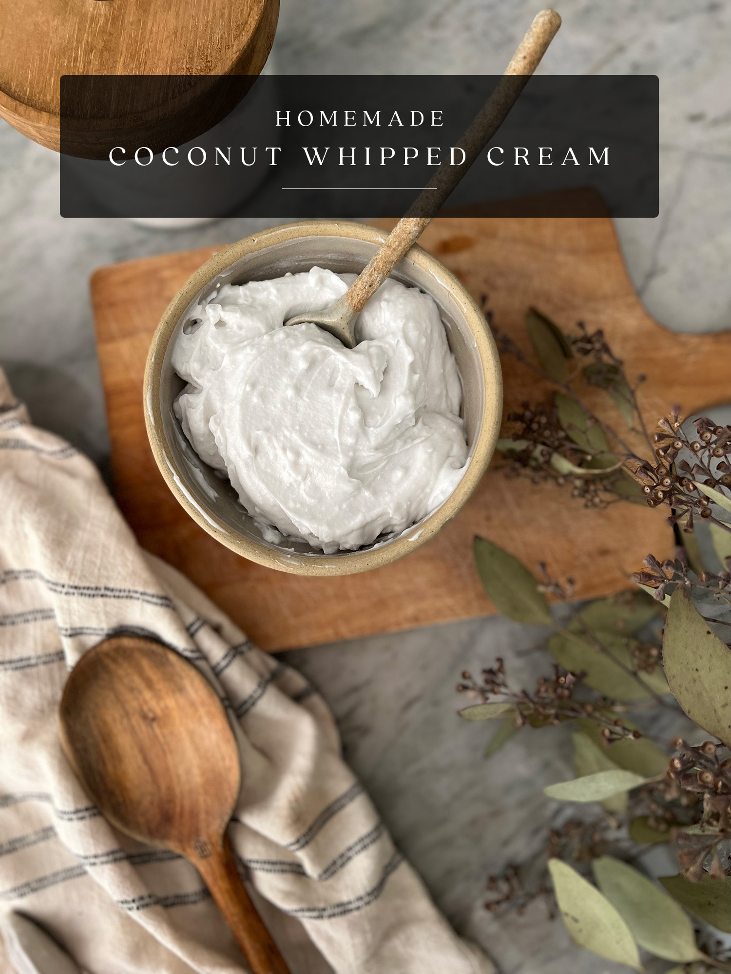 Homemade Coconut Whipped Cream