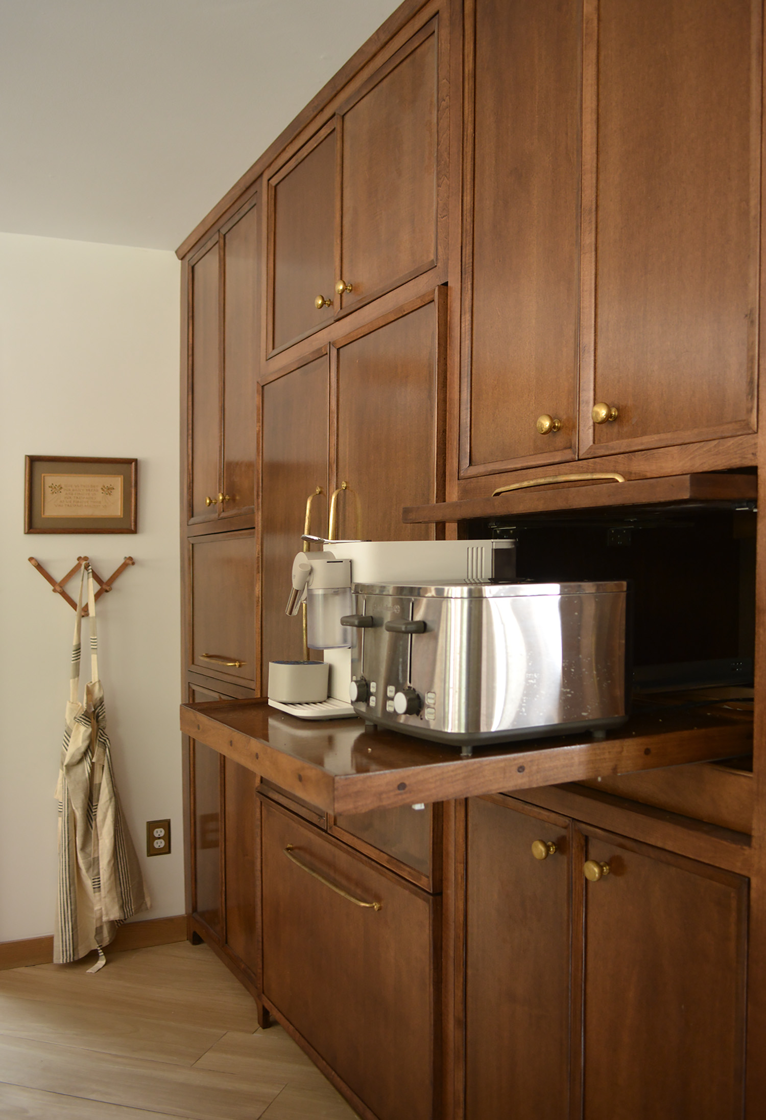 Hidden Small Appliance Storage in the Kitchen - BREPURPOSED