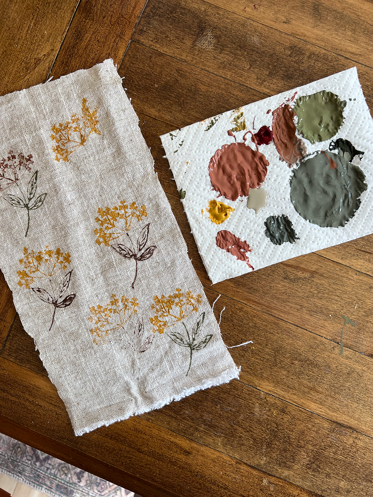 Block Print Table Runner