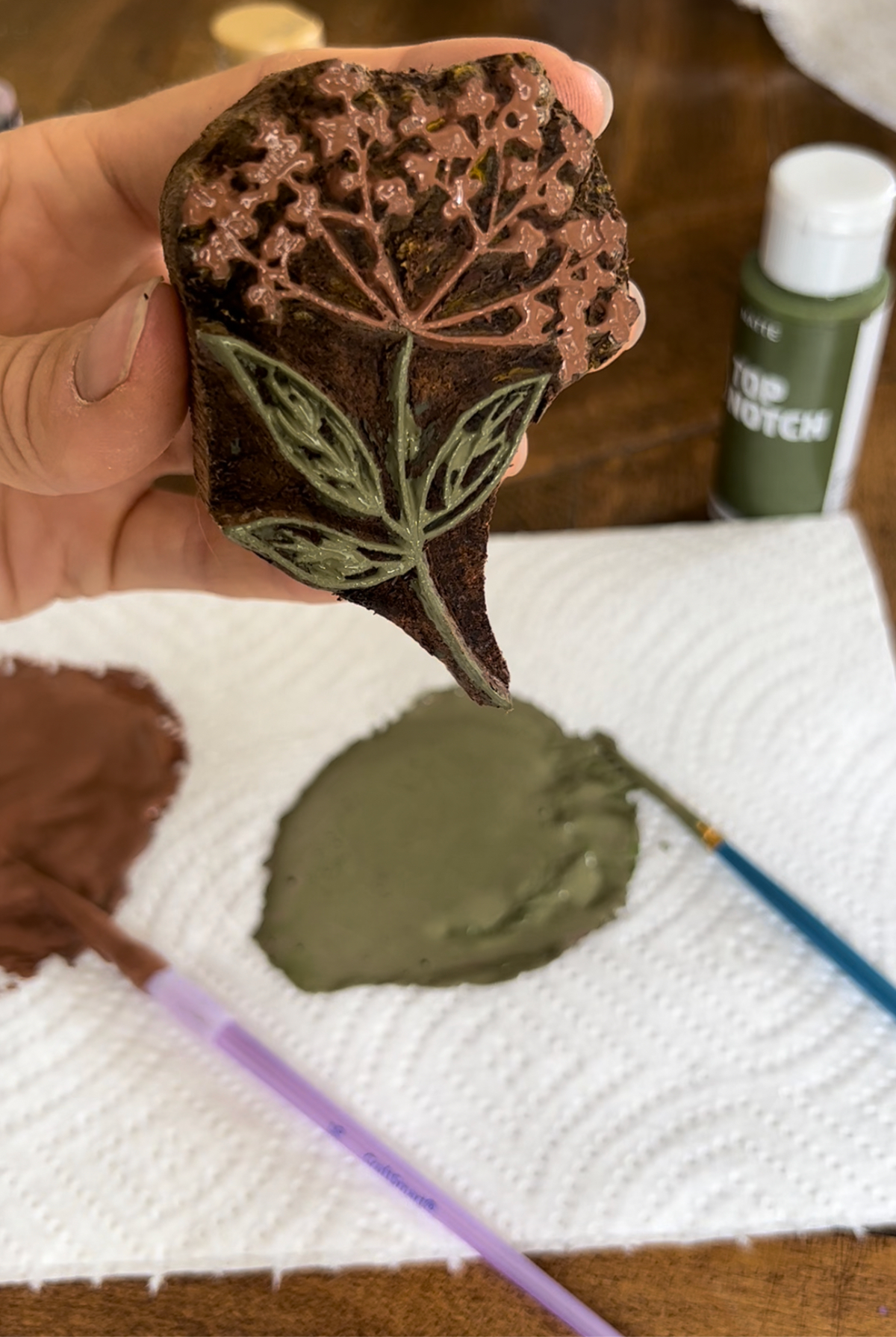 How to Block Print a Table Runner