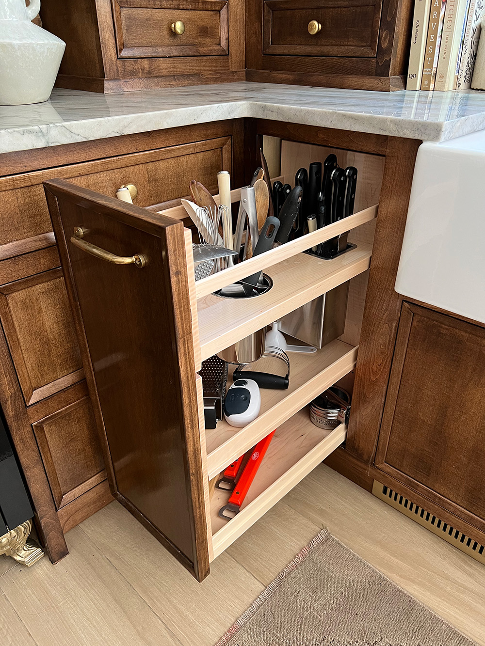 Utensil Pull Out Cabinet