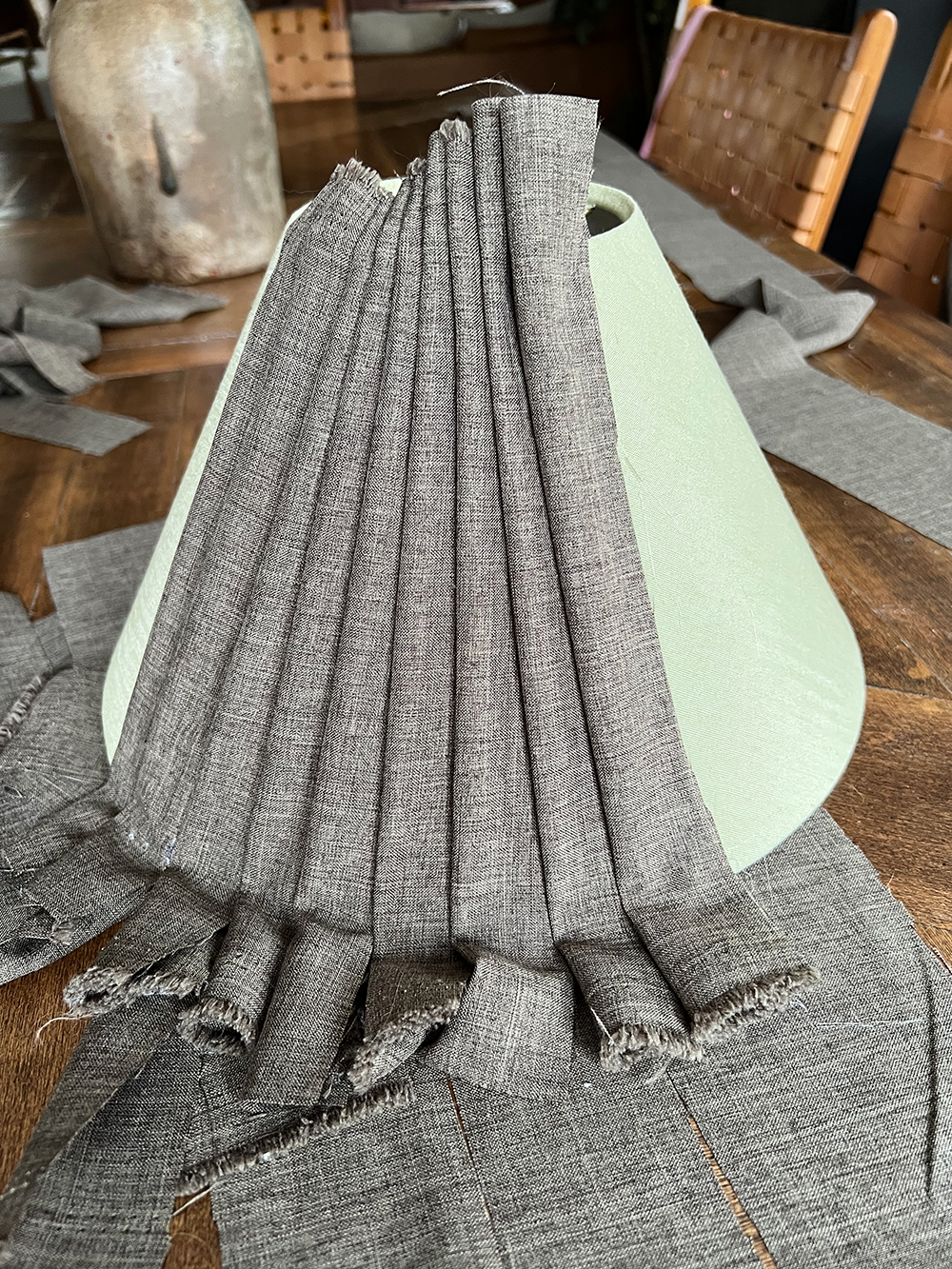 Making Your Own Pleated Lamp Shade