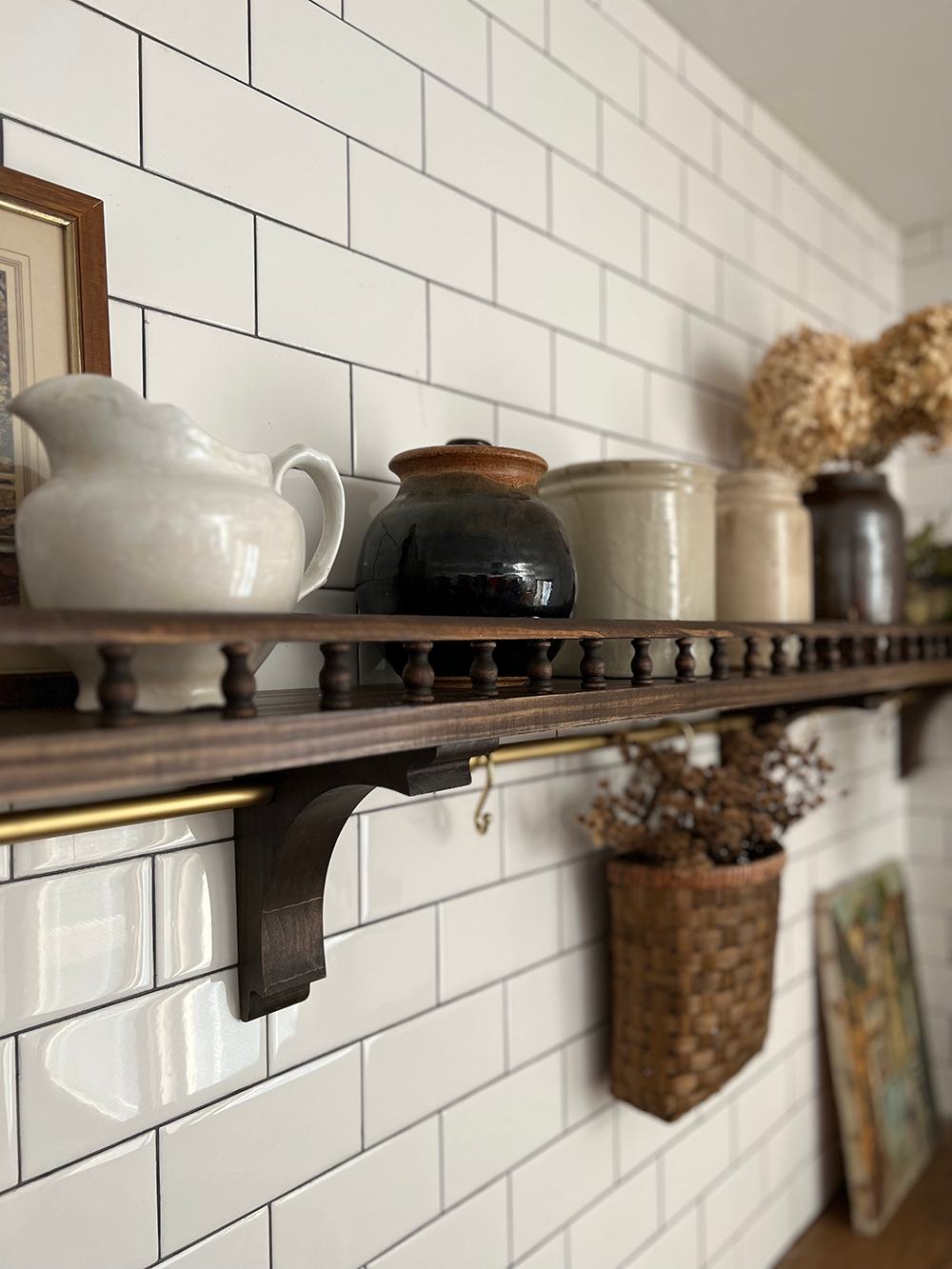 Pallet Wood Over-the-Sink Window Shelf (Kitchen Update 5)