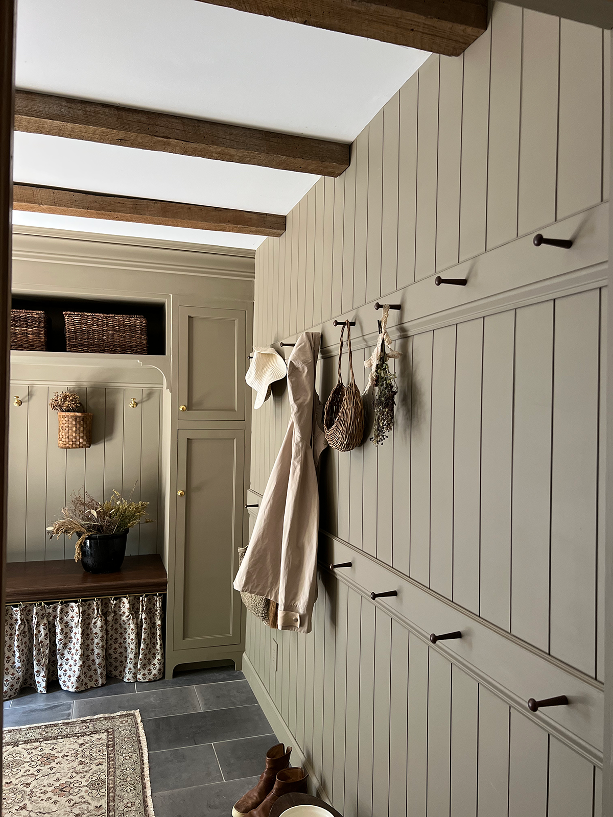 Peg Wall in Mud Room