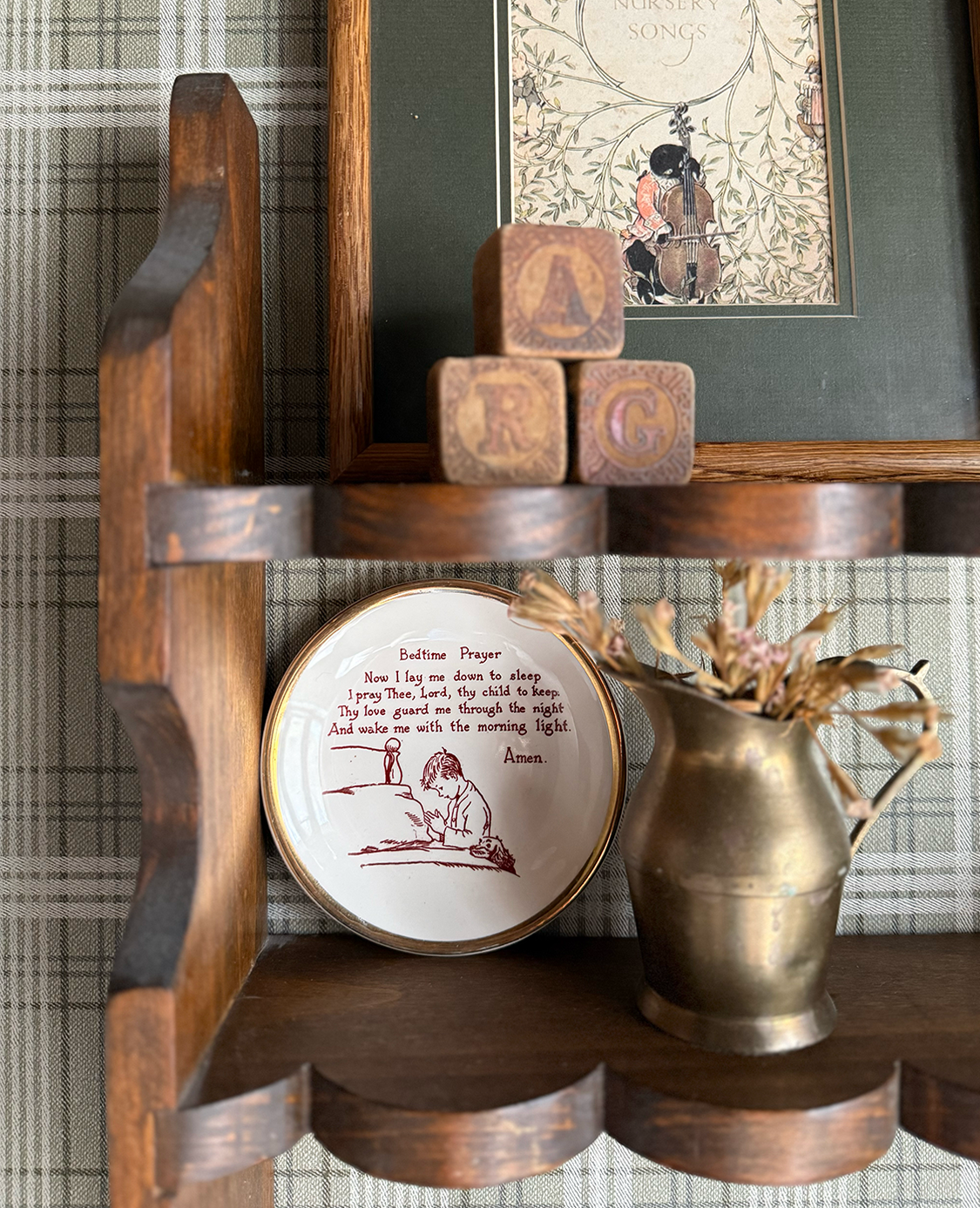 baby boy nursery with vintage decor