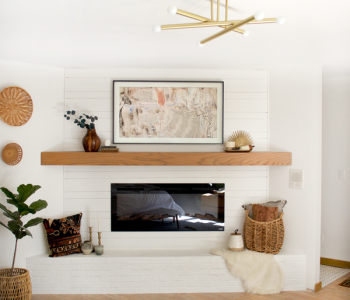 Simple and Modern Mantle Makeover