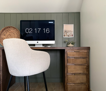 DIY Modern Cane Desk