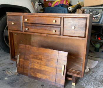 Refinished Wood Vanity for Bathroom